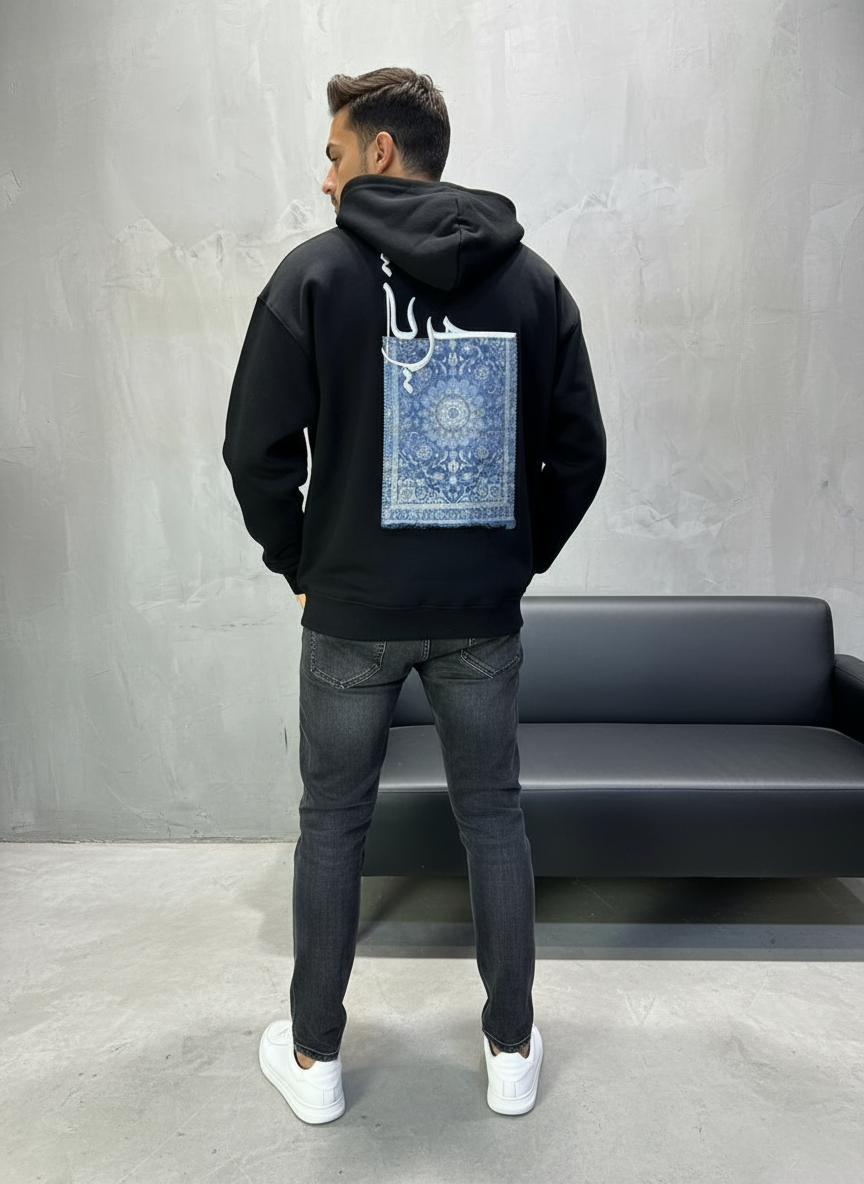 HOODIE SAW OVERSIZE BLACK 4990