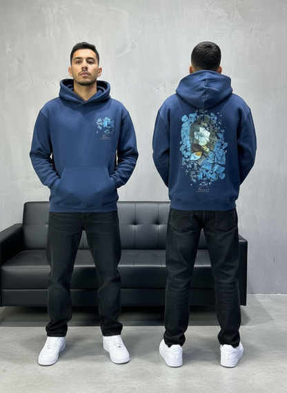 HOODIE SAW OVERSIZE BLUE 4998