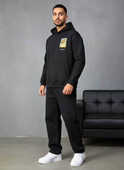 HOODIE SAW OVERSIZE BLACK 4973