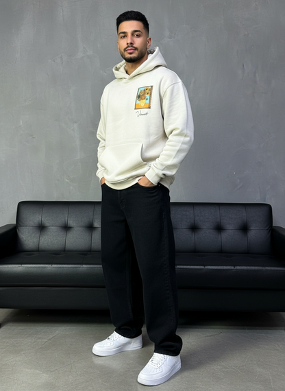 HOODIE SAW OVERSIZE BEIGE 4973