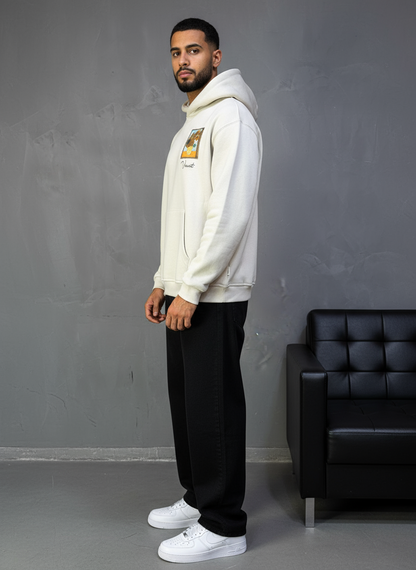 HOODIE SAW OVERSIZE BEIGE 4973