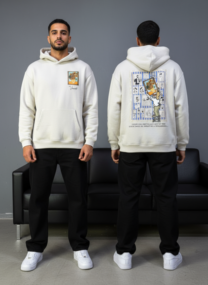 HOODIE SAW OVERSIZE BEIGE 4973