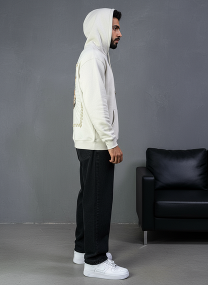 HOODIE SAW OVERSIZE BEIGE 4994