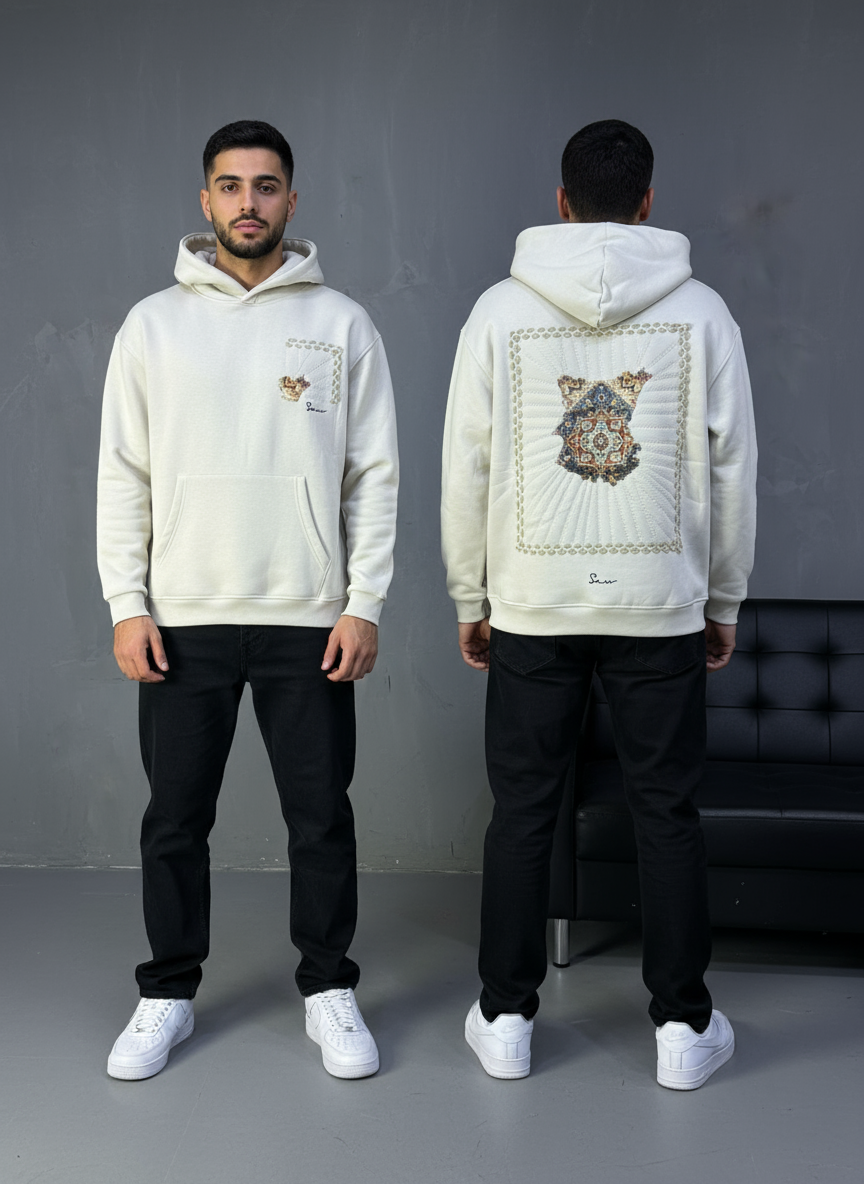 HOODIE SAW OVERSIZE BEIGE 4994