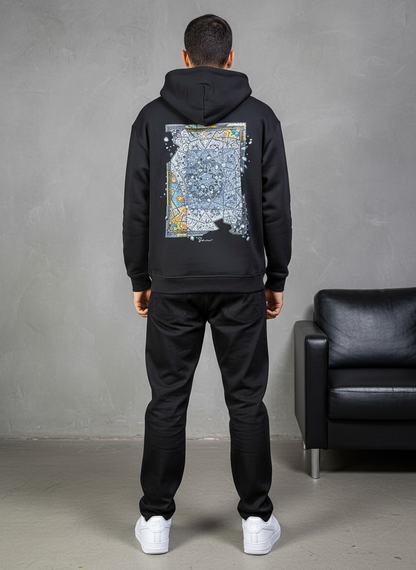 HOODIE SAW OVERSIZE BLACK 4997
