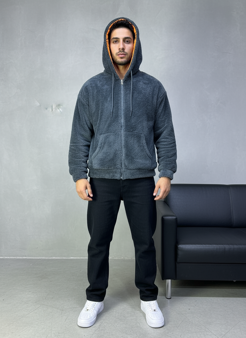 JACKET DOUBLE FAC OVER GREY/ORANGE 4950