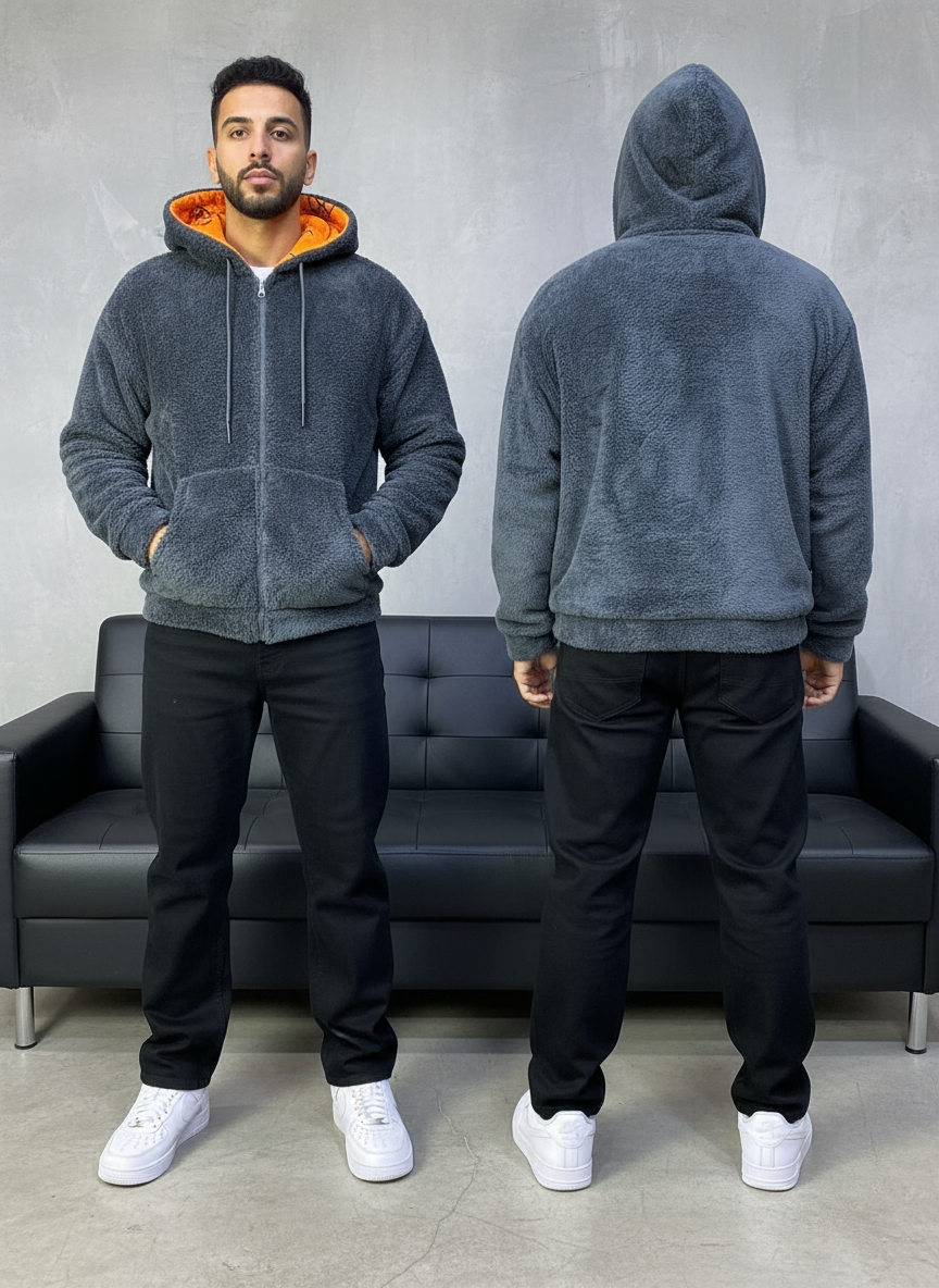 JACKET DOUBLE FAC OVER GREY/ORANGE 4950