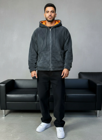 JACKET DOUBLE FAC OVER GREY/ORANGE 4950