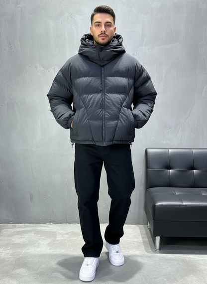 PUFFER JACKET OVERSIZE BLACK 5309