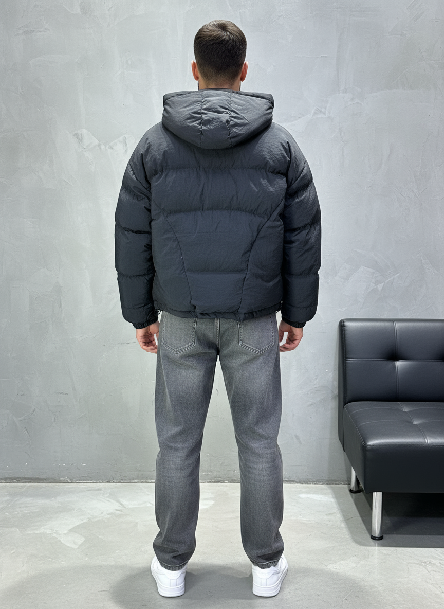 PUFFER JACKET OVERSIZE BLACK 5309