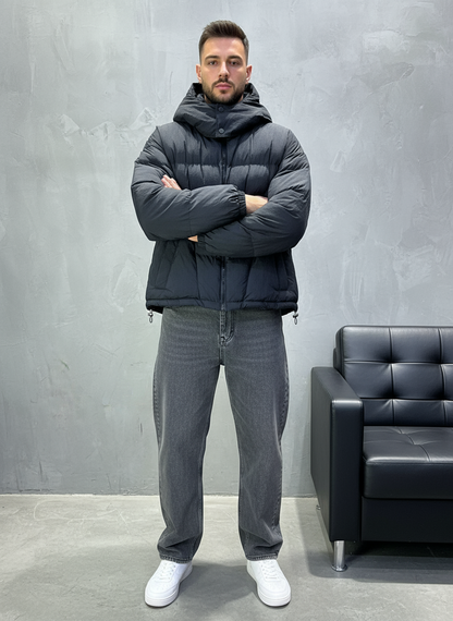 PUFFER JACKET OVERSIZE BLACK 5309