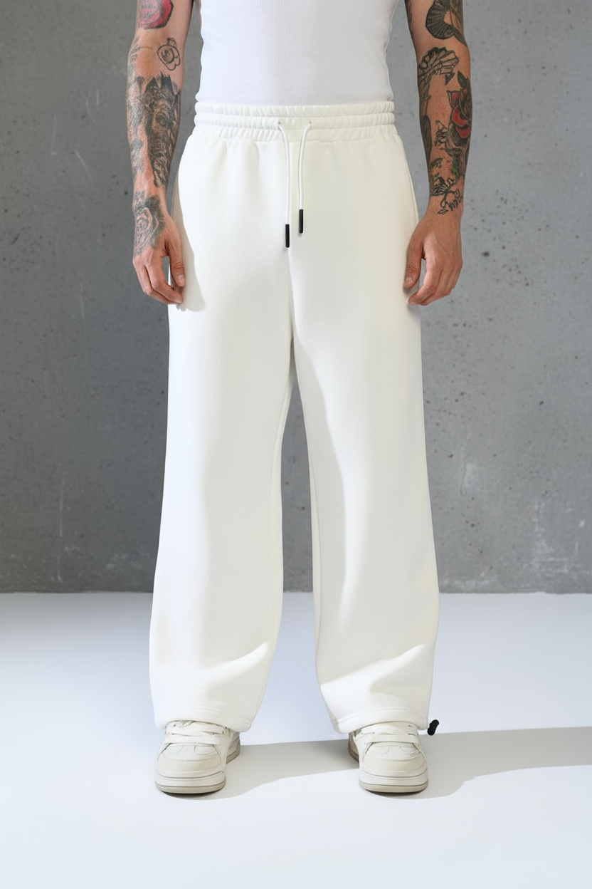 JOGGING BAGGY WHITE E01