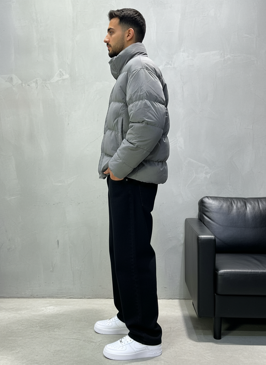 PUFFER JACKET GREY 1068
