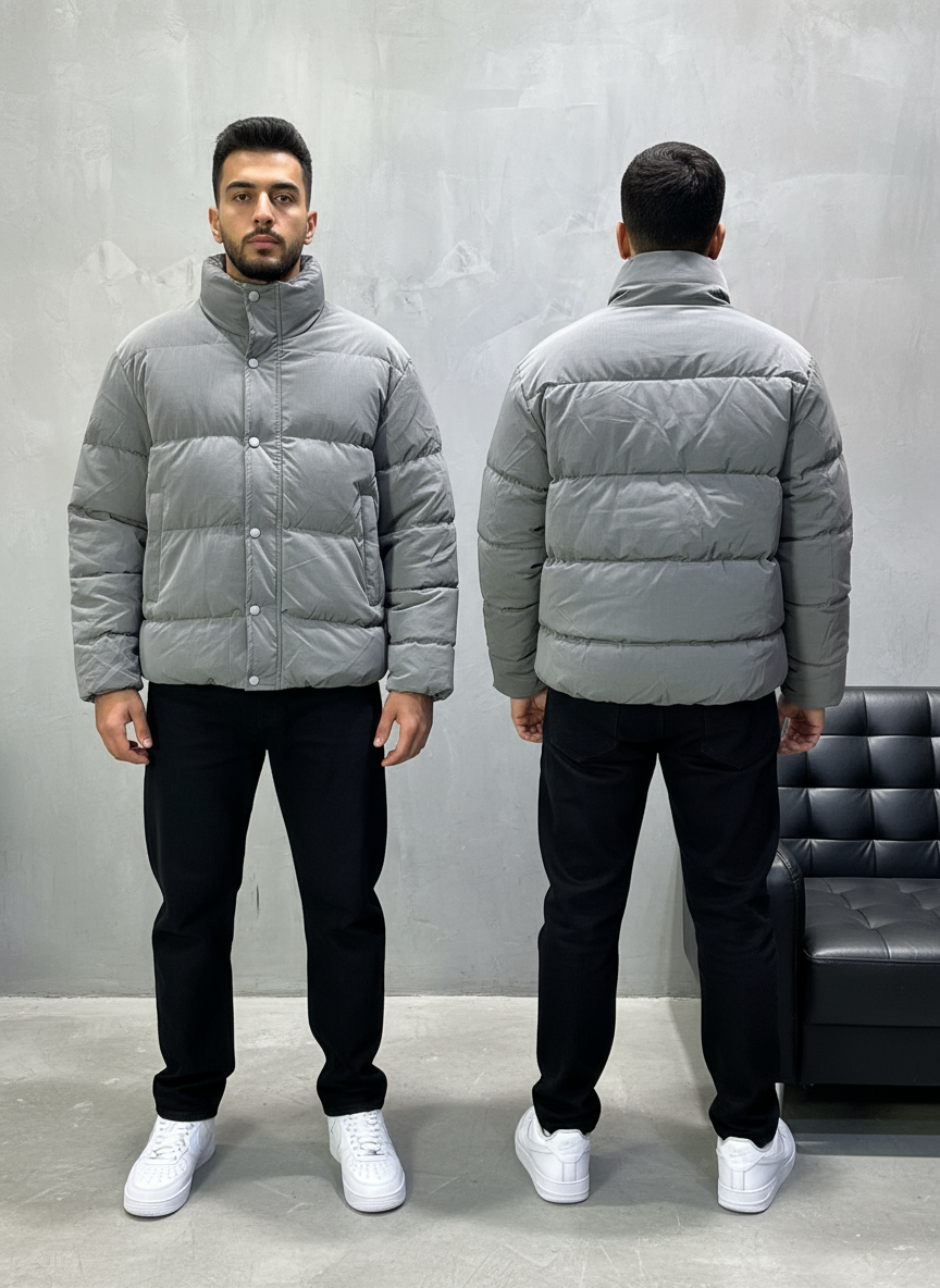 PUFFER JACKET GREY 1068