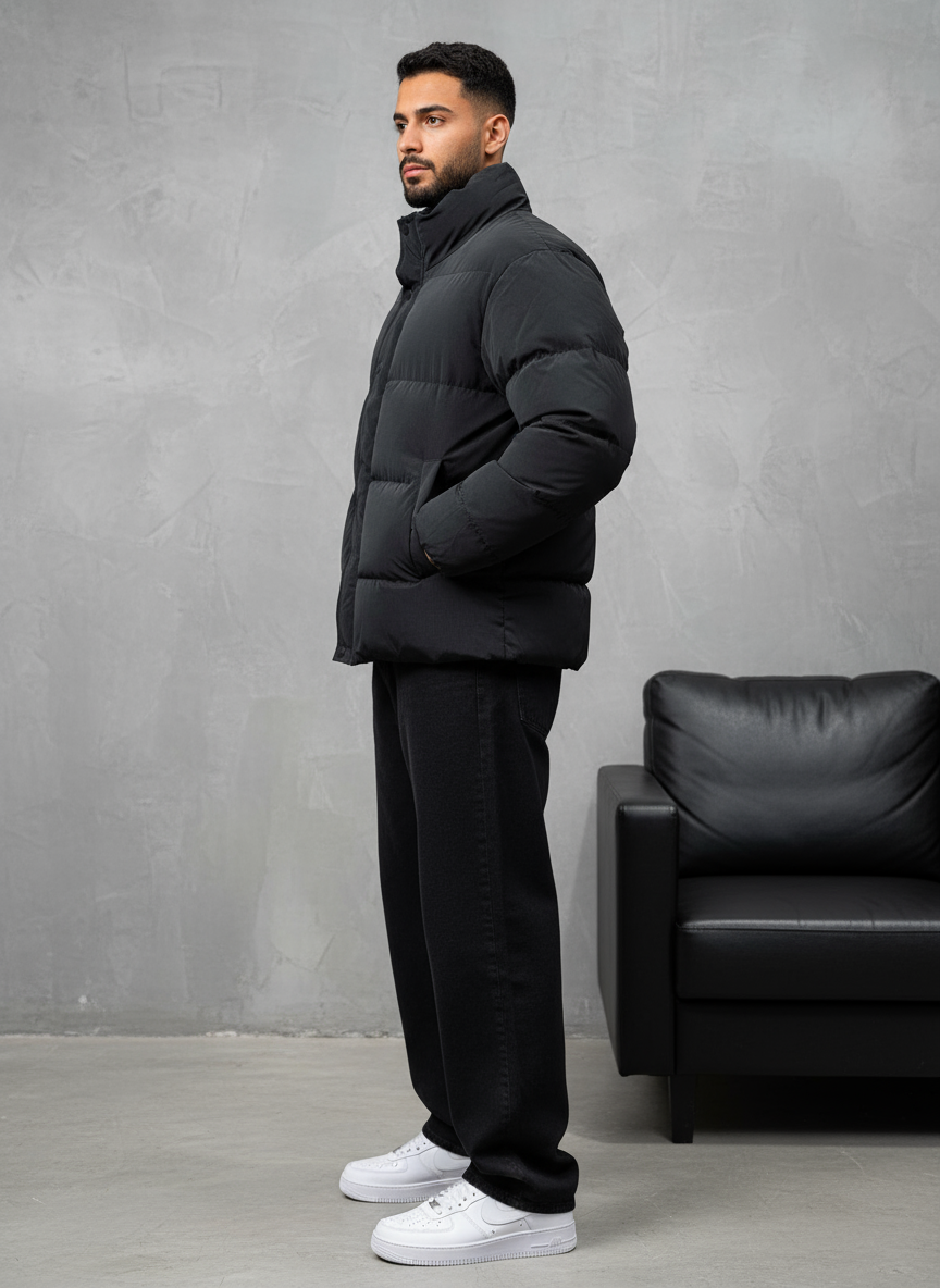 PUFFER JACKET BLACK 1068