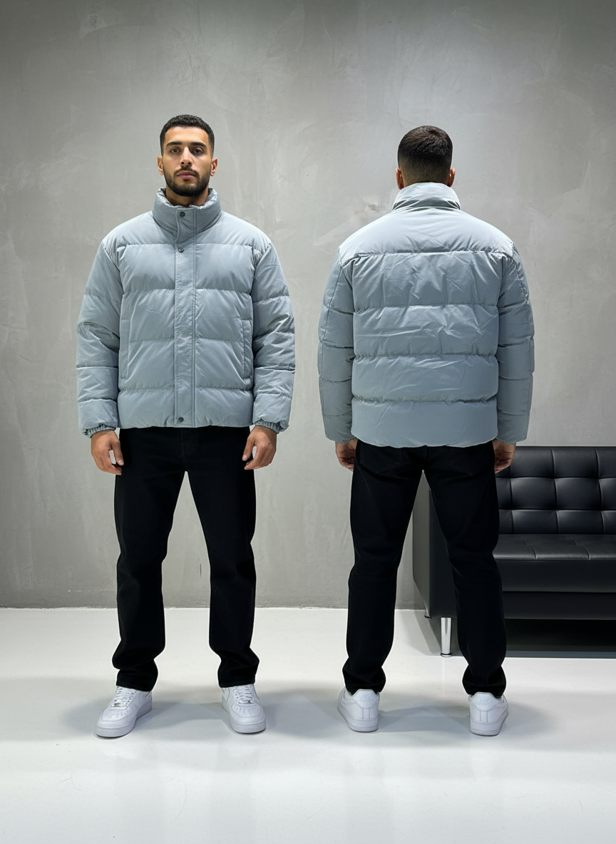 PUFFER JACKET GREY 1041