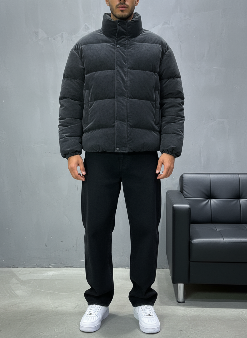 PUFFER JACKET BLACK 1056