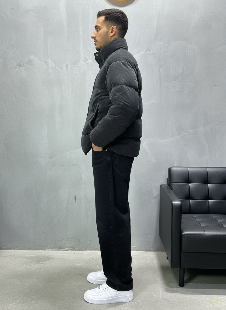 PUFFER JACKET BLACK 1056