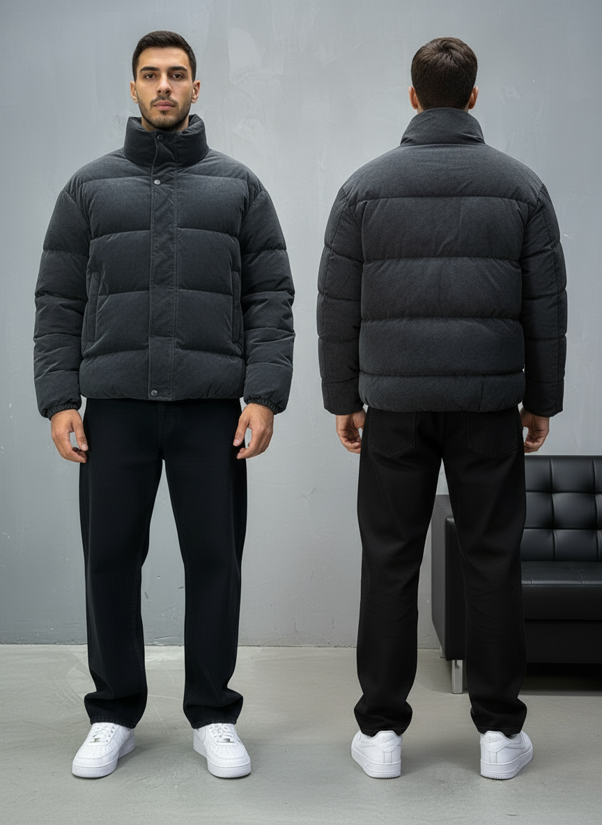 PUFFER JACKET BLACK 1056