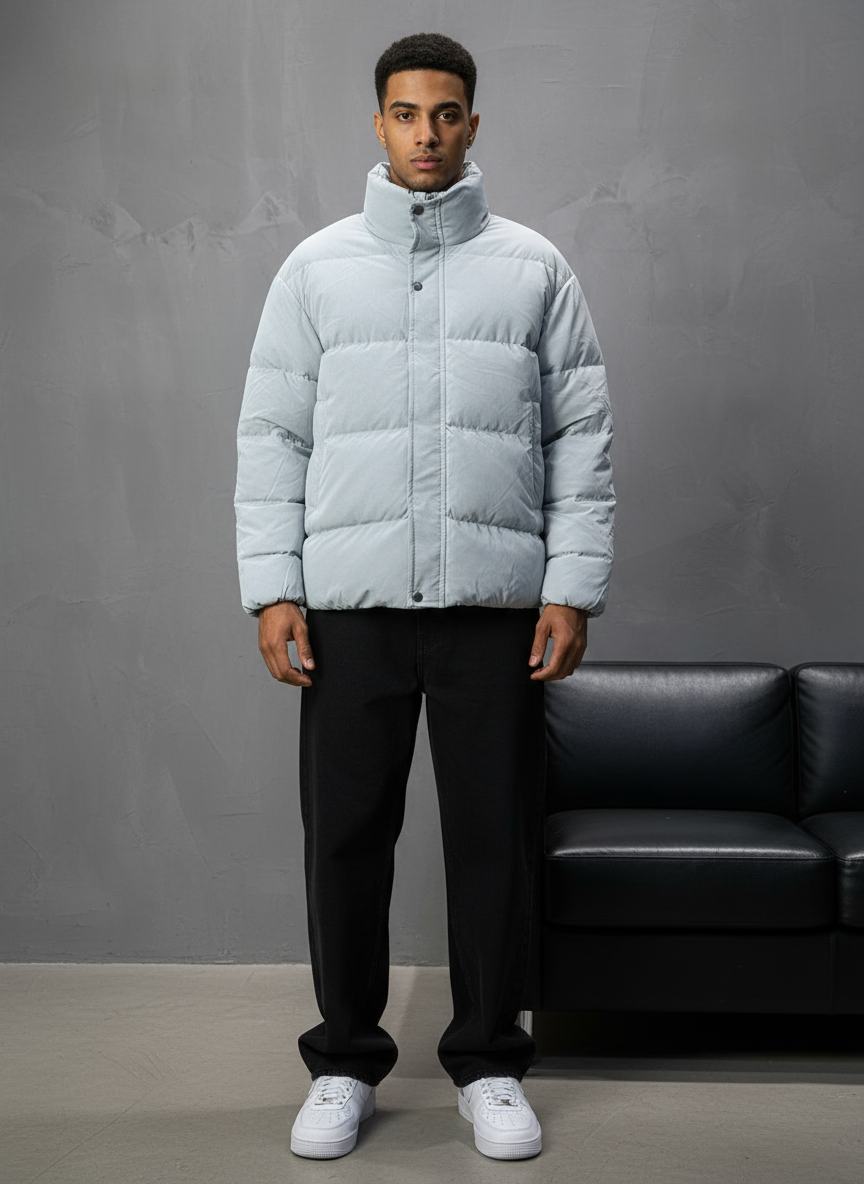 PUFFER JACKET GREY 1056