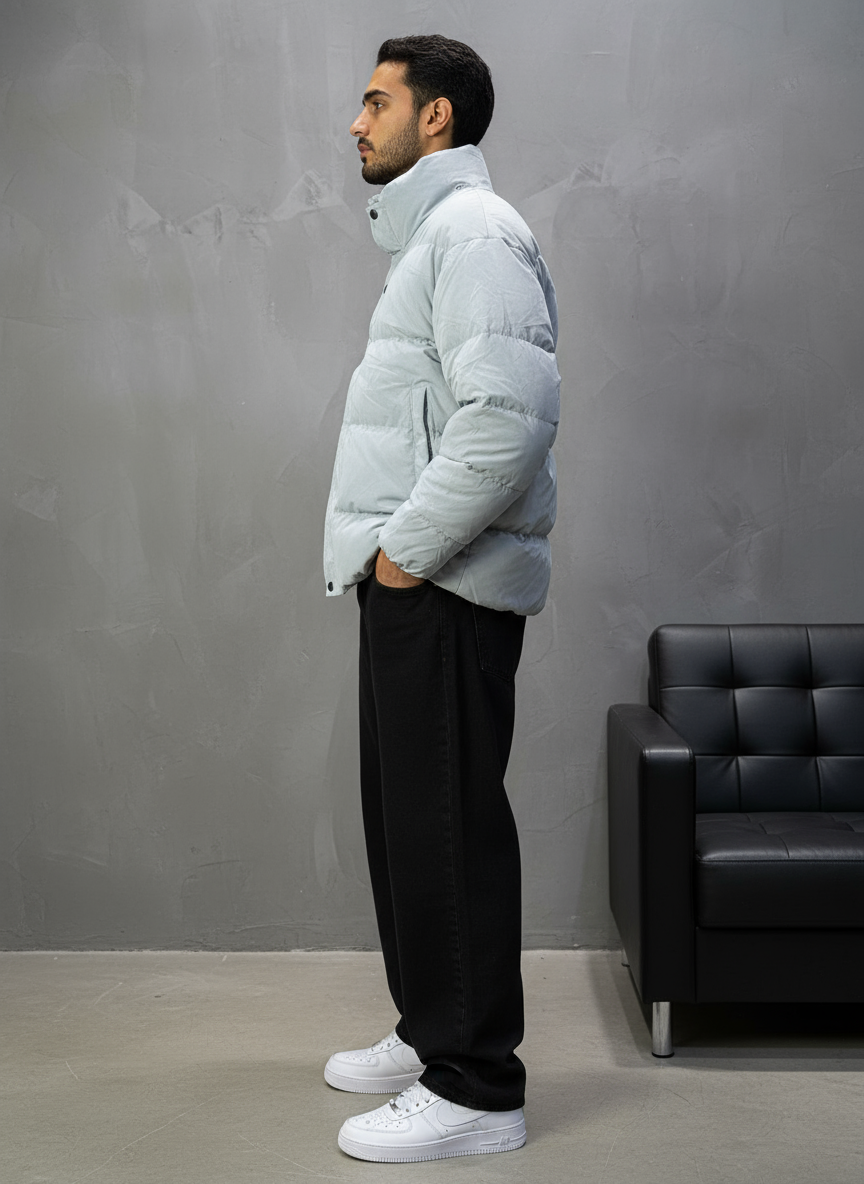 PUFFER JACKET GREY 1056