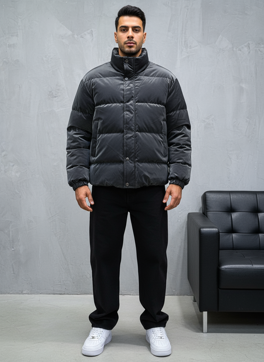 PUFFER JACKET BLACK 1041