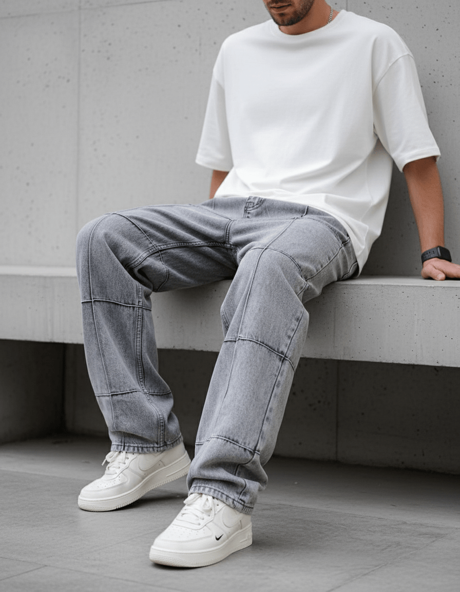 JEANS BAGGY GREY 3189 - ZG PREMIUM