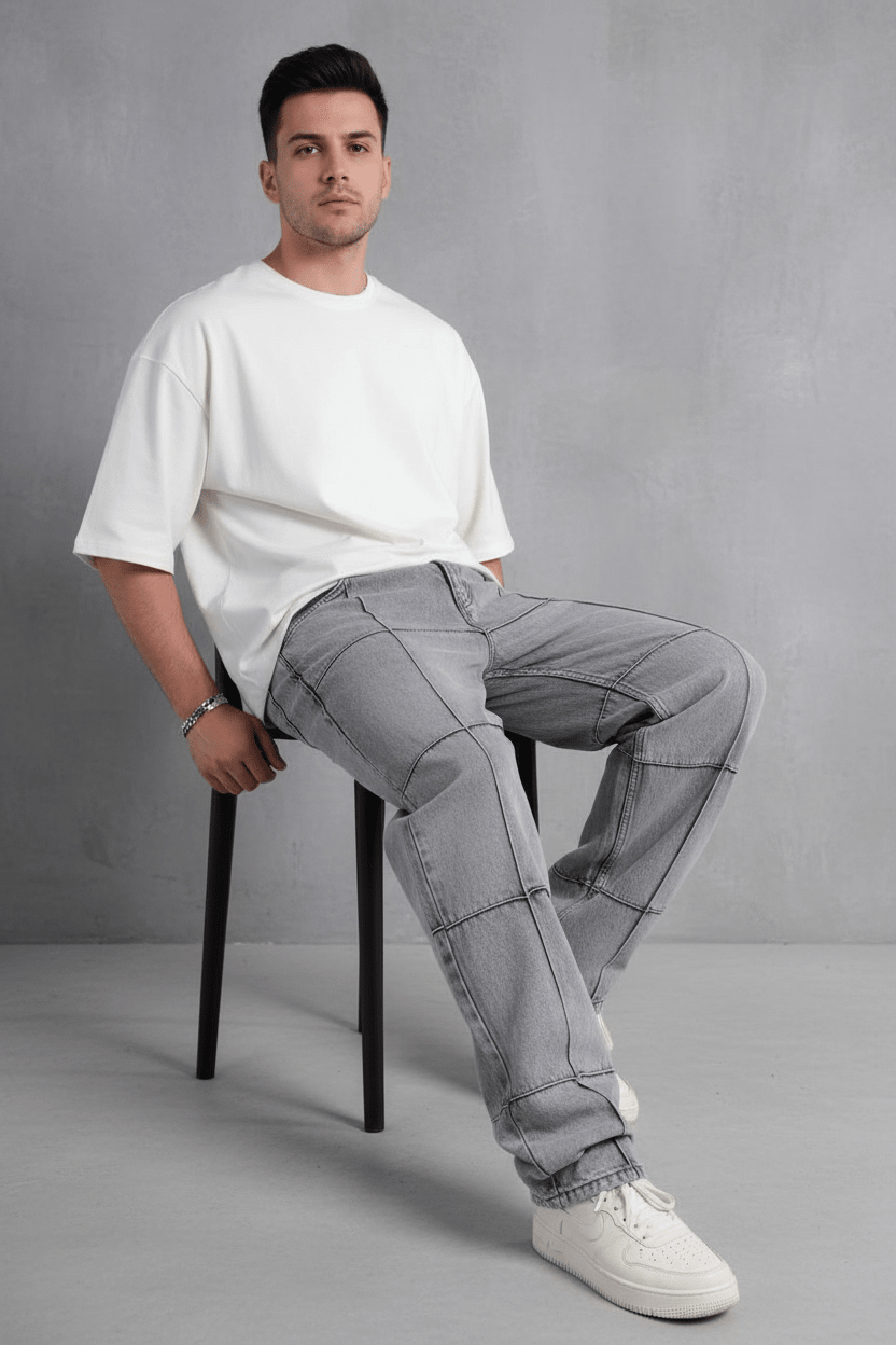 JEANS BAGGY GREY 3189 - ZG PREMIUM