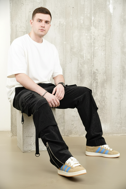 JOGGING CARGO BLACK 015