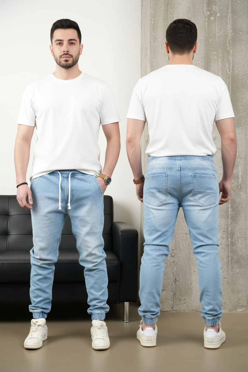 JEANS JOGGER BLUE B9691