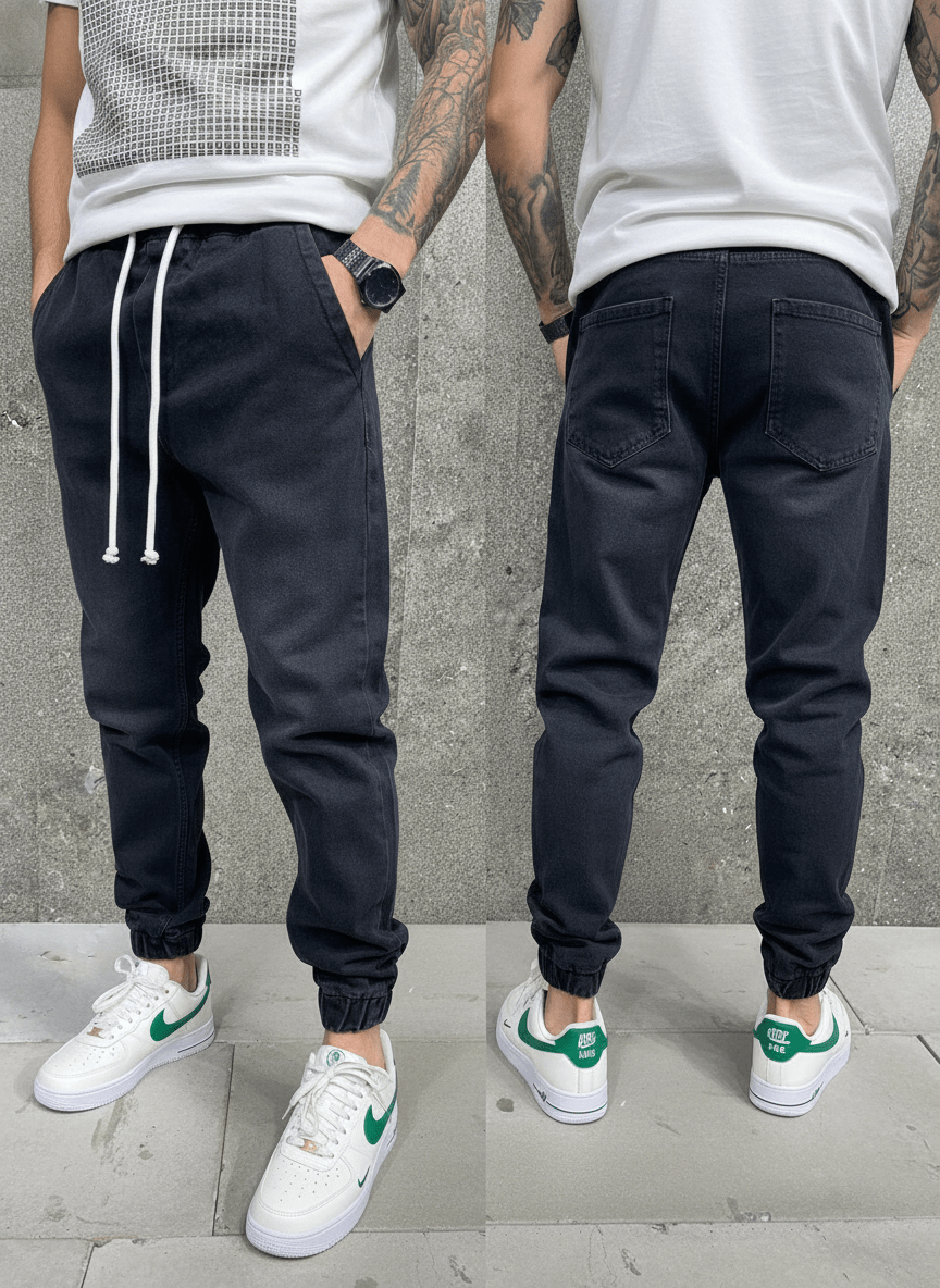 JEANS JOGGING GRIS B7796 - ZG PREMIUM