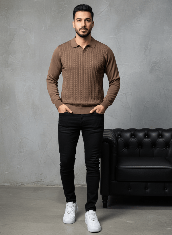 POLO TRIICOTE MARON 4023