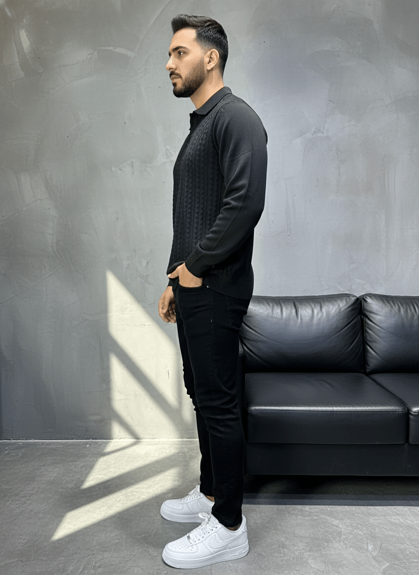 POLO TRIICOTE BLACK 4023 - ZG PREMIUM
