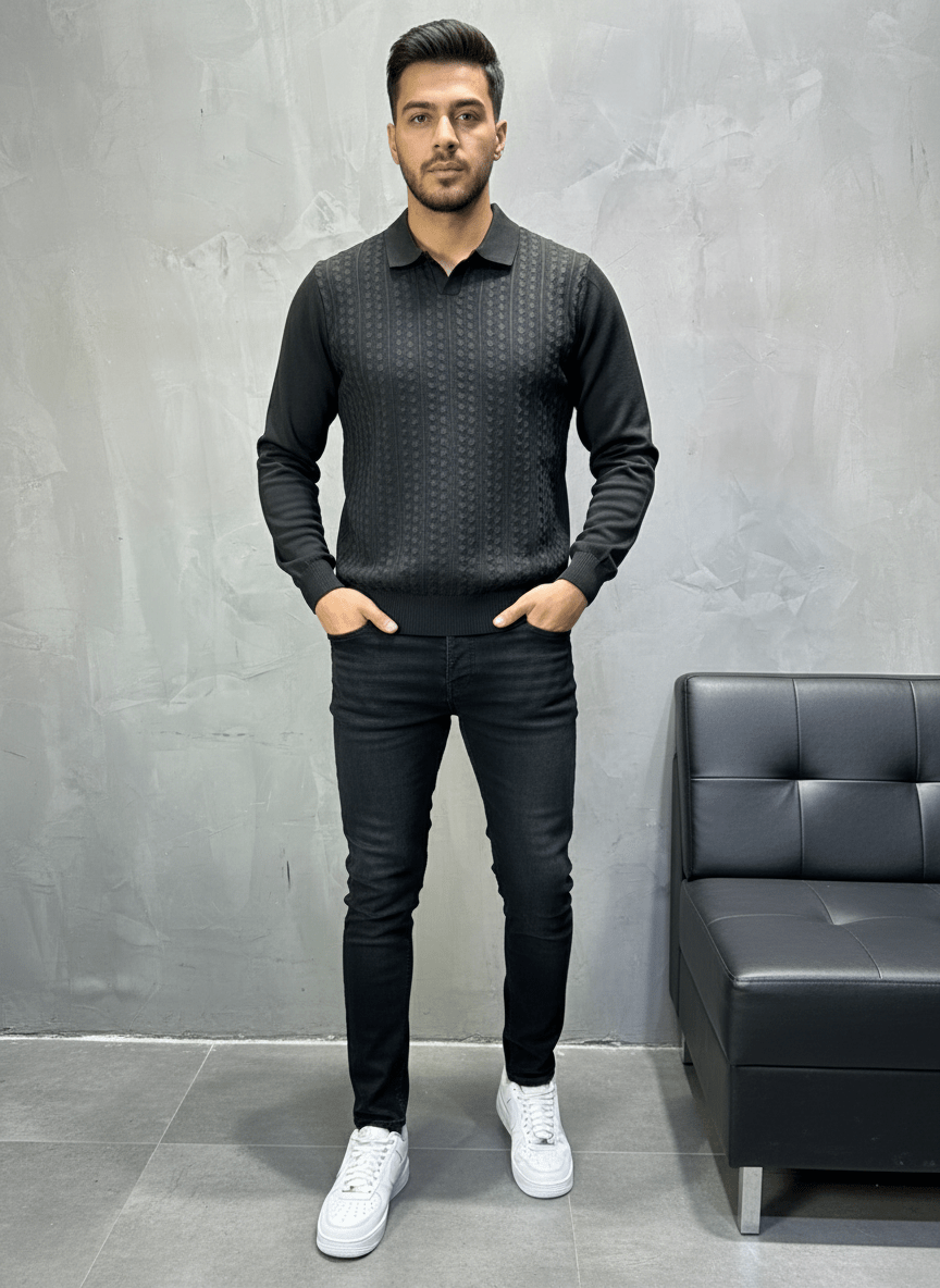 POLO TRIICOTE BLACK 4023 - ZG PREMIUM