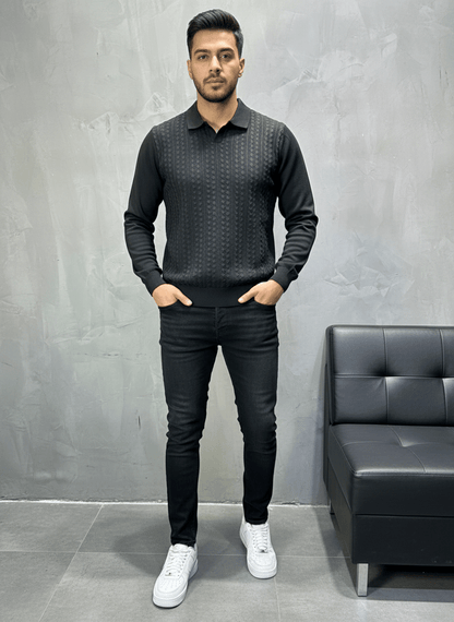 POLO TRIICOTE BLACK 4023 - ZG PREMIUM