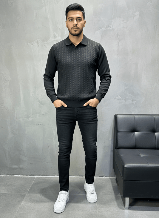 POLO TRIICOTE BLACK 4023 - ZG PREMIUM