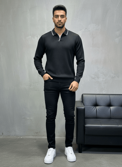 POLO TRIICOTE NOIRE 4004 - ZG PREMIUM