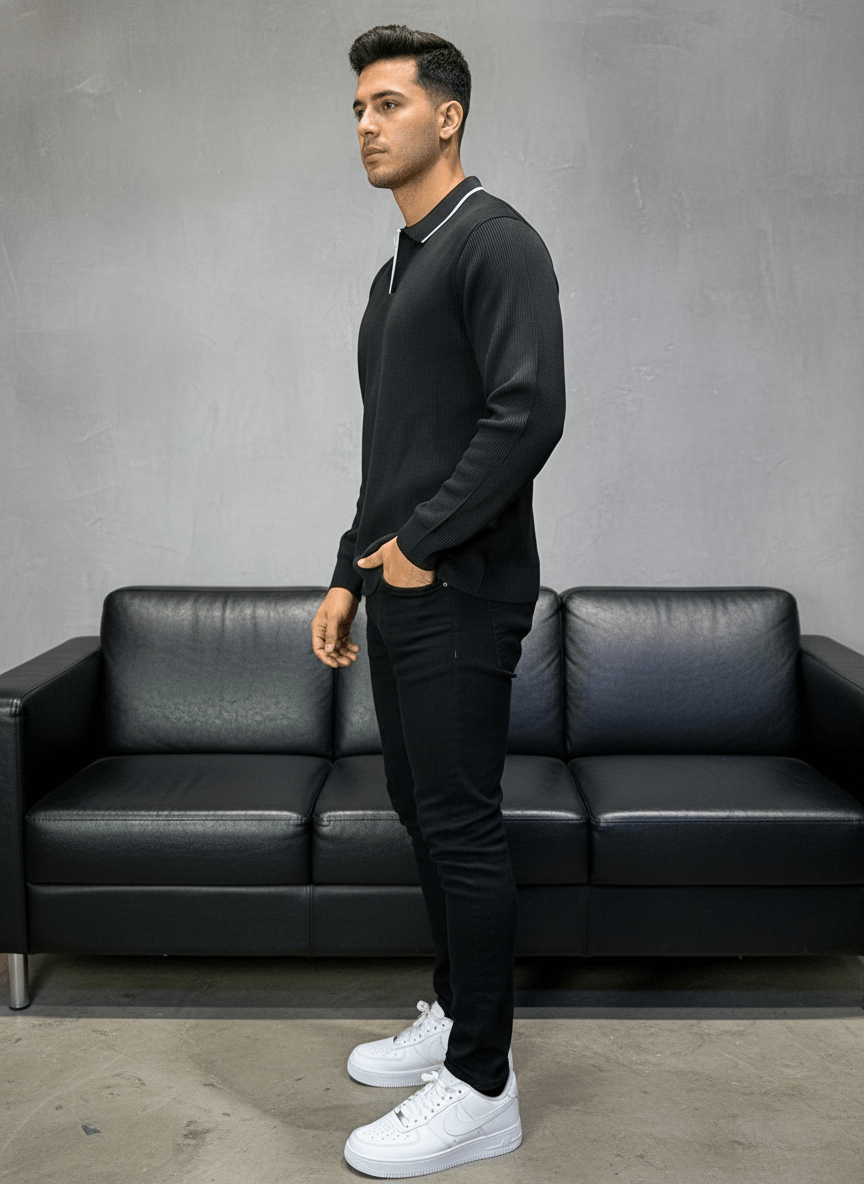 POLO TRIICOTE NOIRE 4004 - ZG PREMIUM