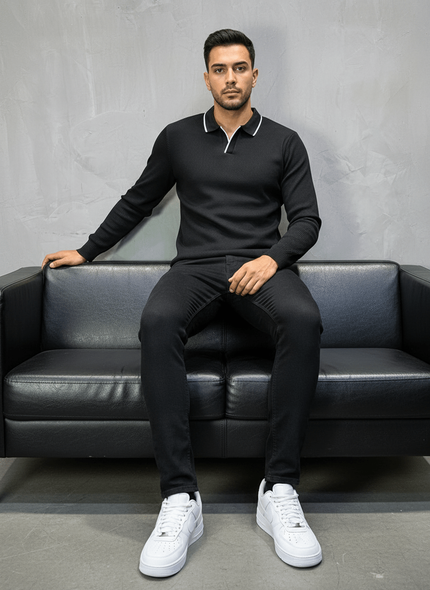 POLO TRIICOTE NOIRE 4004 - ZG PREMIUM