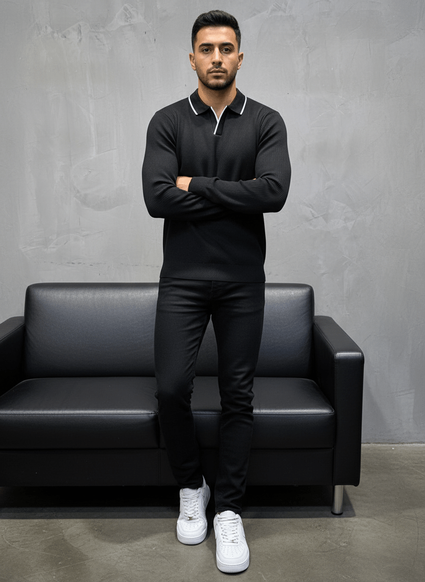 POLO TRIICOTE NOIRE 4004 - ZG PREMIUM