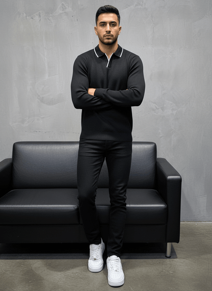 POLO TRIICOTE NOIRE 4004 - ZG PREMIUM