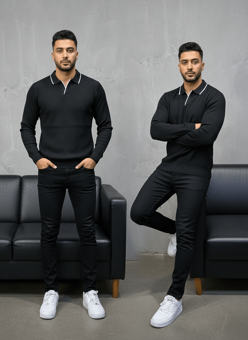 POLO TRIICOTE NOIRE 4004 - ZG PREMIUM