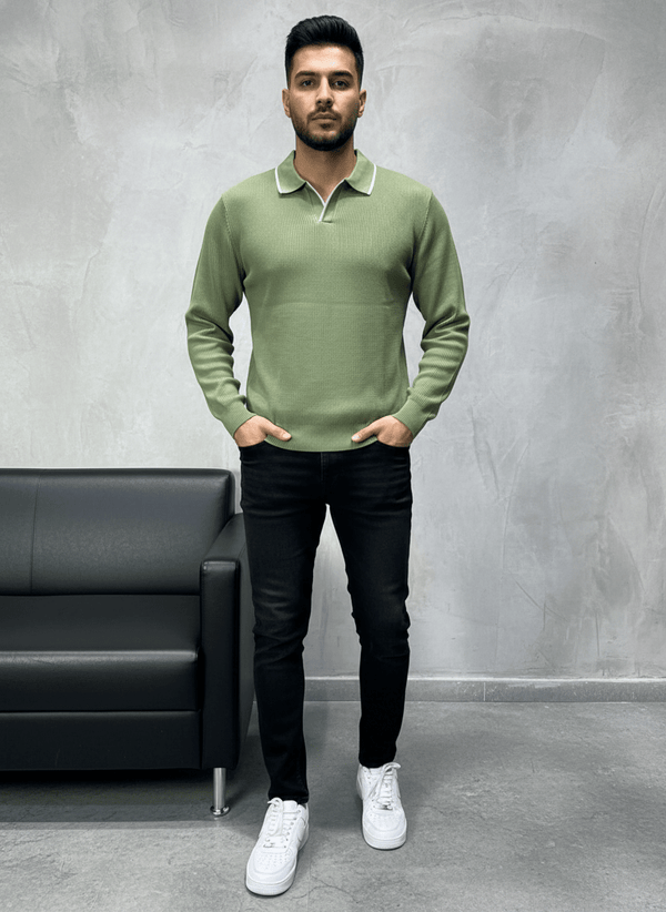 POLO TRIICOTE VERT 4004