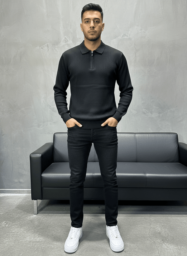 POLO TRIICOTE NOIRE 4100