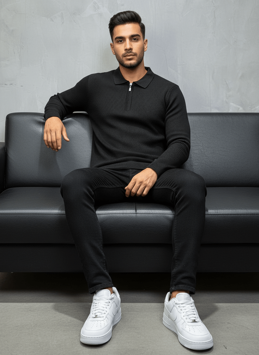 POLO TRIICOTE NOIRE 4100 - ZG PREMIUM