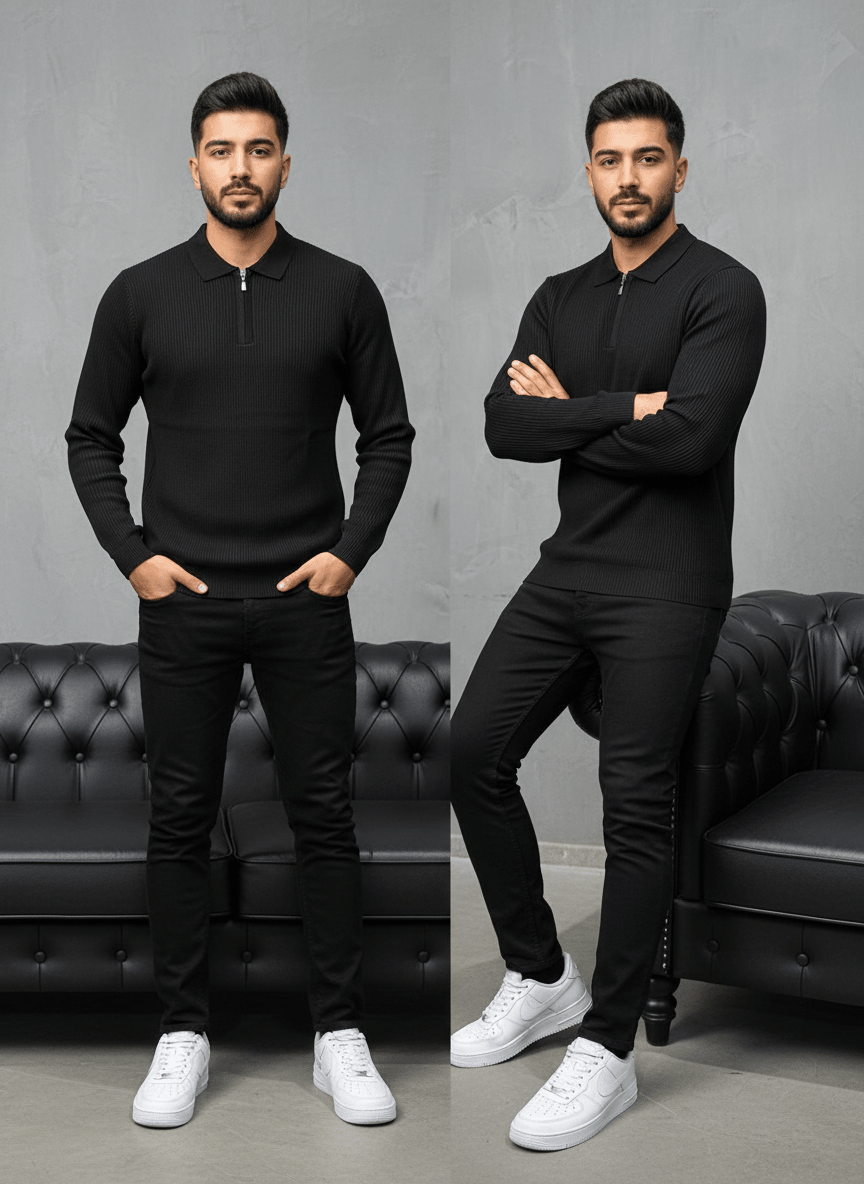 POLO TRIICOTE NOIRE 4100 - ZG PREMIUM