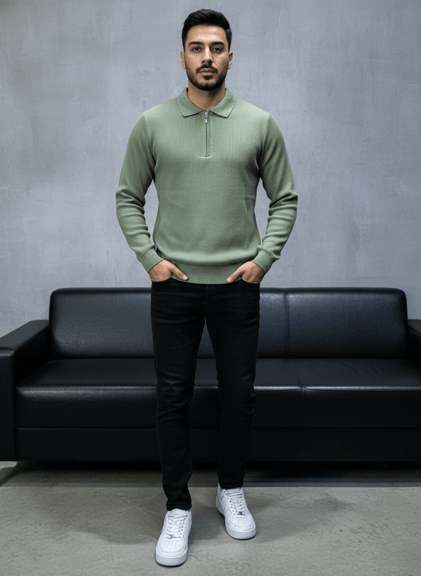 POLO TRIICOTE VERT 4100