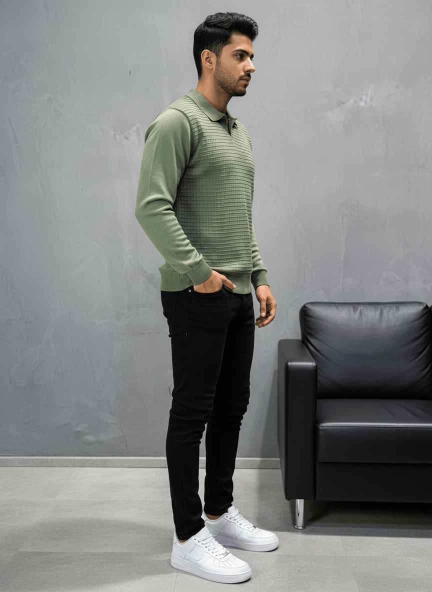 POLO TRIICOTE VERT 4034 - ZG PREMIUM