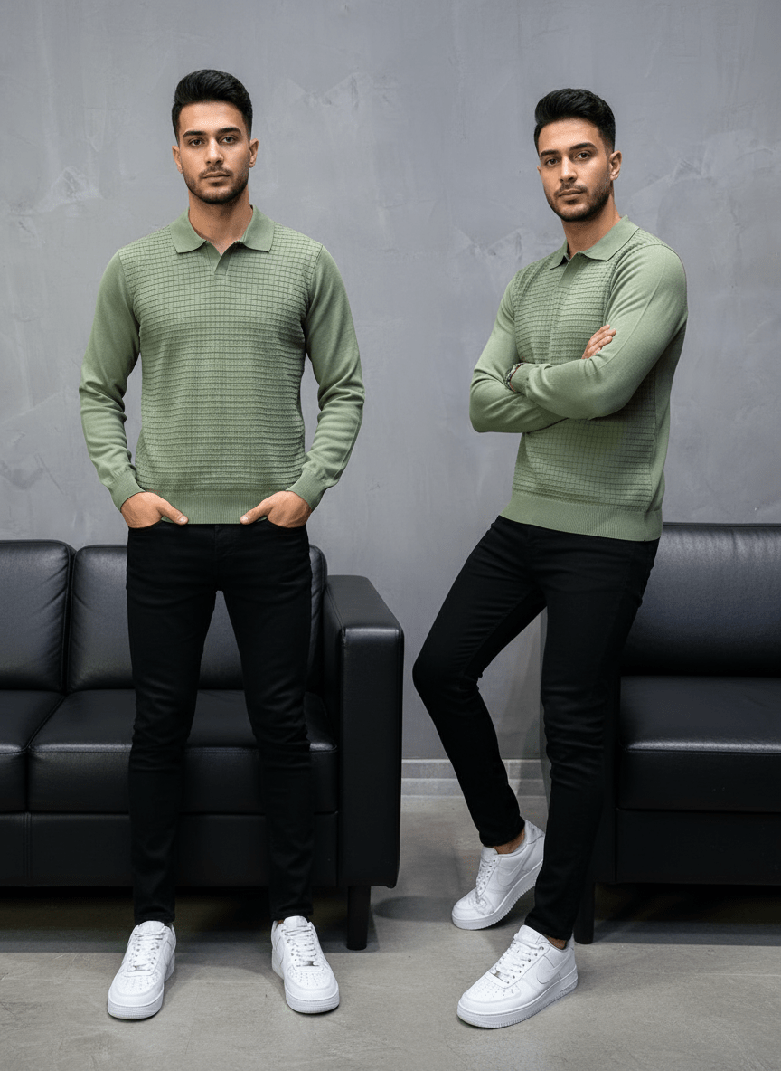 POLO TRIICOTE VERT 4034 - ZG PREMIUM