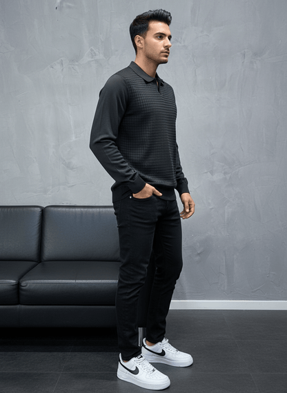 POLO TRIICOTE NOIR 4034 - ZG PREMIUM